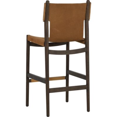 Argus Barstool - Nubuck Caramel Leather 112138 112138 ARGUS BARSTOOL NUBUCK CARAMEL LEATHER 23