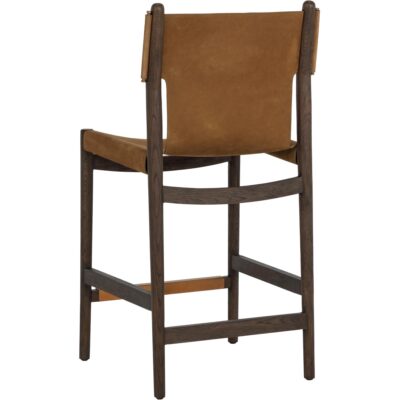 Argus Counter Stool - Nubuck Caramel Leather 14 Argus Counter Stool - Nubuck Caramel Leather 112140 112140 ARGUS COUNTER STOOL NUBUCK CARAMEL LEATHER 23