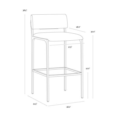 Mori Barstool - Abbington Black 112149 112149 6