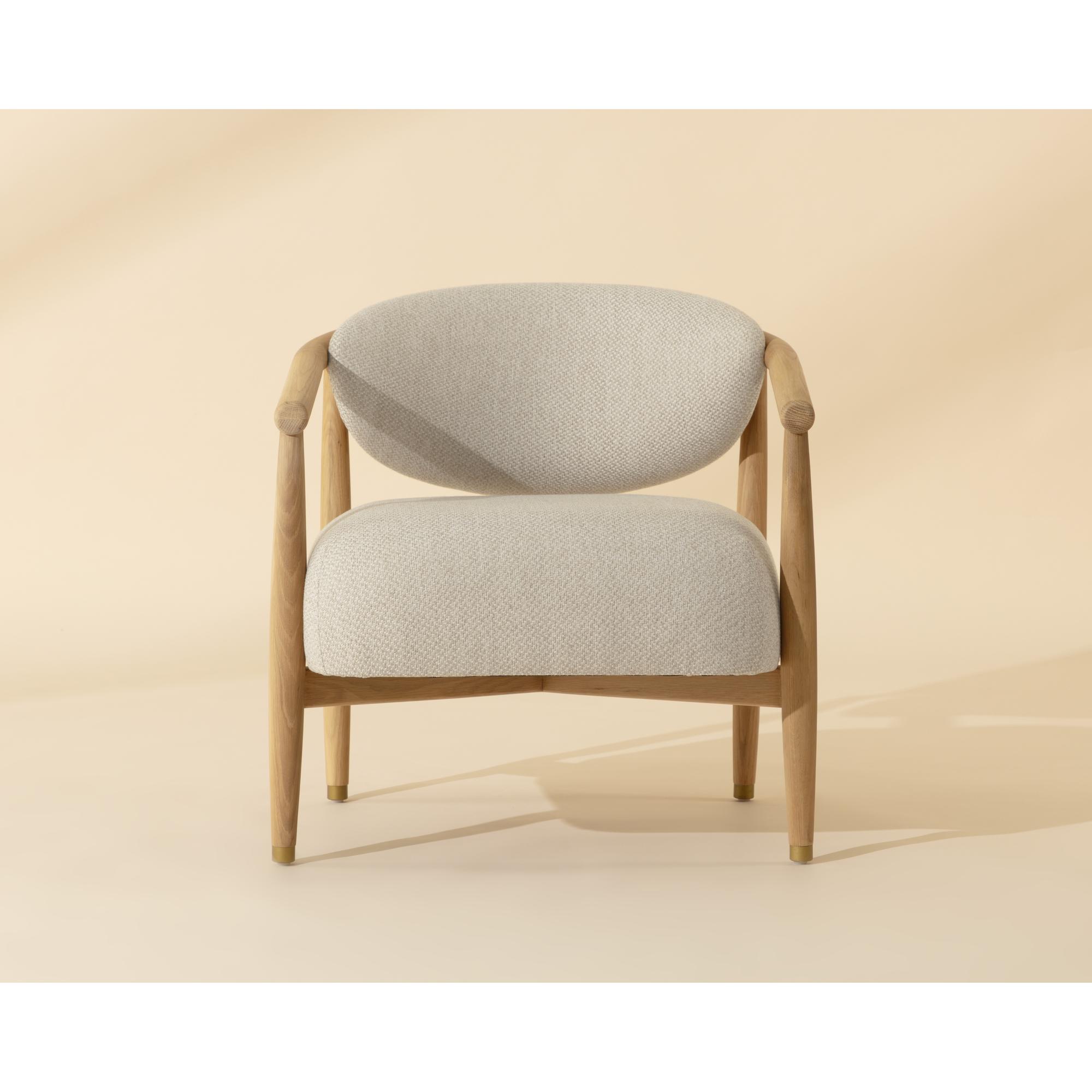 Sigrid Lounge Chair - Light Oak - Monument Oatmeal 3 Sigrid Lounge Chair - Light Oak - Monument Oatmeal - Image 3