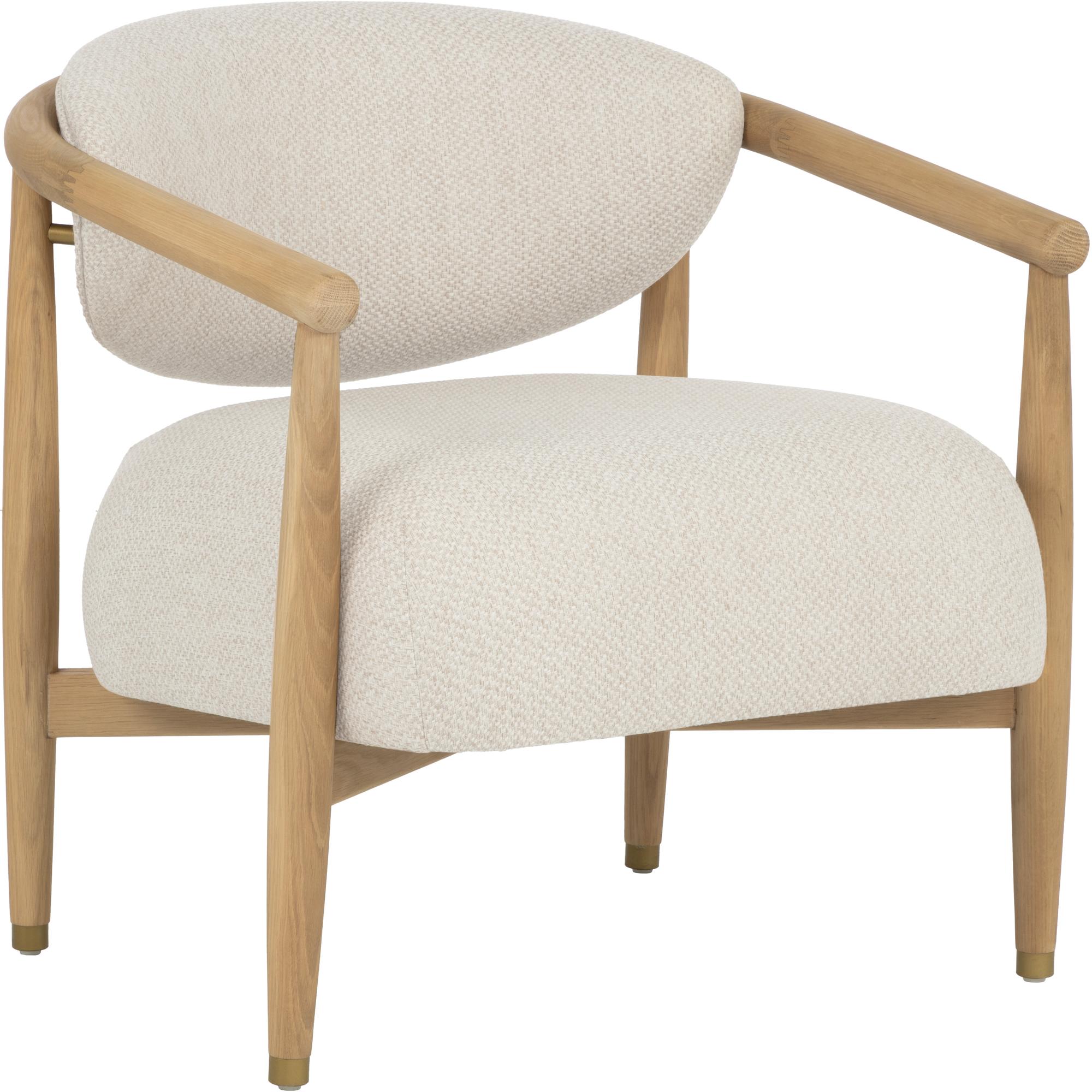 Sigrid Lounge Chair - Light Oak - Monument Oatmeal 4 Sigrid Lounge Chair - Light Oak - Monument Oatmeal - Image 4