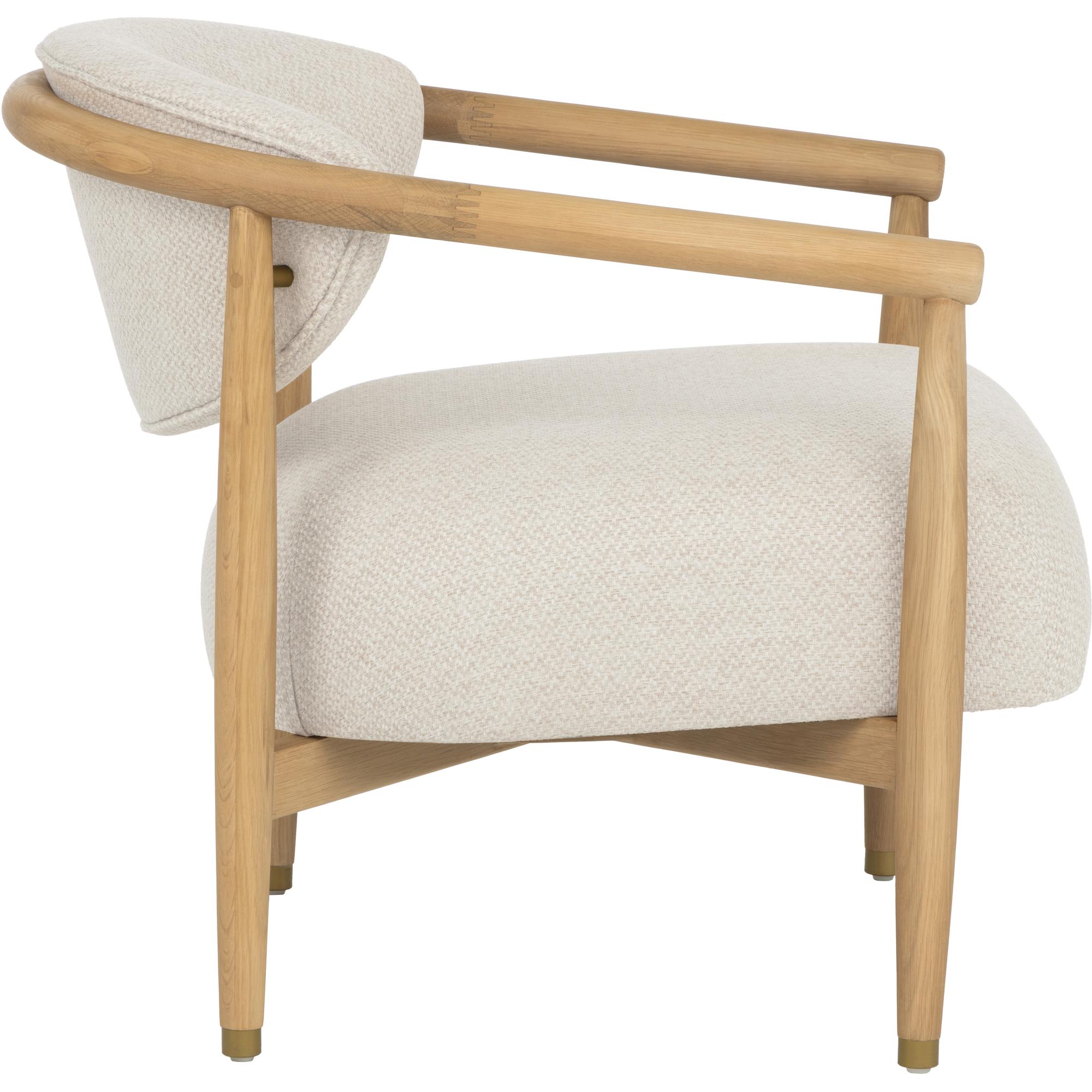Sigrid Lounge Chair - Light Oak - Monument Oatmeal 6 Sigrid Lounge Chair - Light Oak - Monument Oatmeal - Image 6