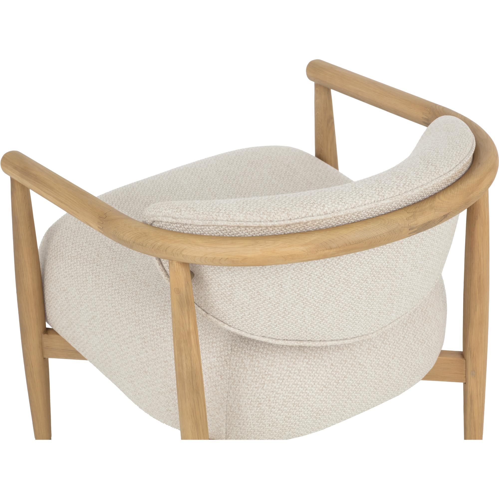 Sigrid Lounge Chair - Light Oak - Monument Oatmeal 8 Sigrid Lounge Chair - Light Oak - Monument Oatmeal - Image 8