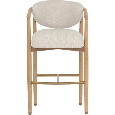 Sigrid Barstool - Light Oak - Monument Oatmeal 112154 112154 SIGRID BARSTOOL LIGHT OAK MONUMENT OATMEAL 21