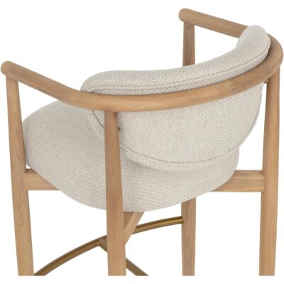 Sigrid Barstool - Light Oak - Monument Oatmeal 112154 112154 SIGRID BARSTOOL LIGHT OAK MONUMENT OATMEAL 26