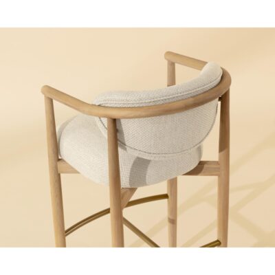 Sigrid Barstool - Light Oak - Monument Oatmeal 112154 112154 SIGRID BARSTOOL LIGHT OAK MONUMENT OATMEAL 6
