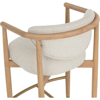 Sigrid Counter Stool - Light Oak - Monument Oatmeal 112155 112155 SIGRID COUNTER STOOL LIGHT OAK MONUMENT OATMEAL 26