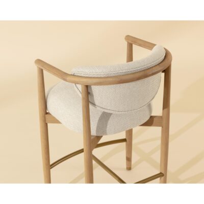 Sigrid Counter Stool - Light Oak - Monument Oatmeal 112155 112155 SIGRID COUNTER STOOL LIGHT OAK MONUMENT OATMEAL 6