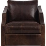 Orwell Swivel Lounge Chair - Chocolate Leather 112160 112160 ORWELL SWIVEL LOUNGE CHAIR CHOCOLATE LEATHER 21