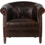 Marjorie Lounge Chair - Chocolate Leather 112161 112161 MARJORIE LOUNGE CHAIR CHOCOLATE LEATHER 21