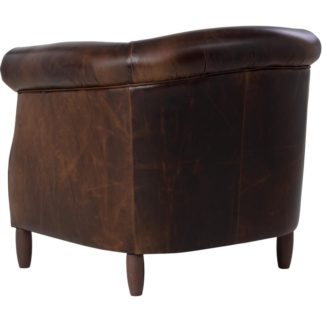 Marjorie Lounge Chair - Chocolate Leather - Image 8