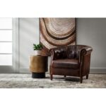 Marjorie Lounge Chair - Chocolate Leather 112161 112161 MARJORIE LOUNGE CHAIR CHOCOLATE LEATHER 5
