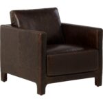 Rodney Lounge Chair - Chocolate Leather 112162 112162 RODNEY LOUNGE CHAIR CHOCOLATE LEATHER 20