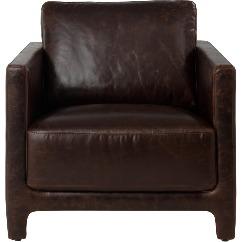 Rodney Lounge Chair - Chocolate Leather - Image 6