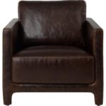 Rodney Lounge Chair - Chocolate Leather 112162 112162 RODNEY LOUNGE CHAIR CHOCOLATE LEATHER 21