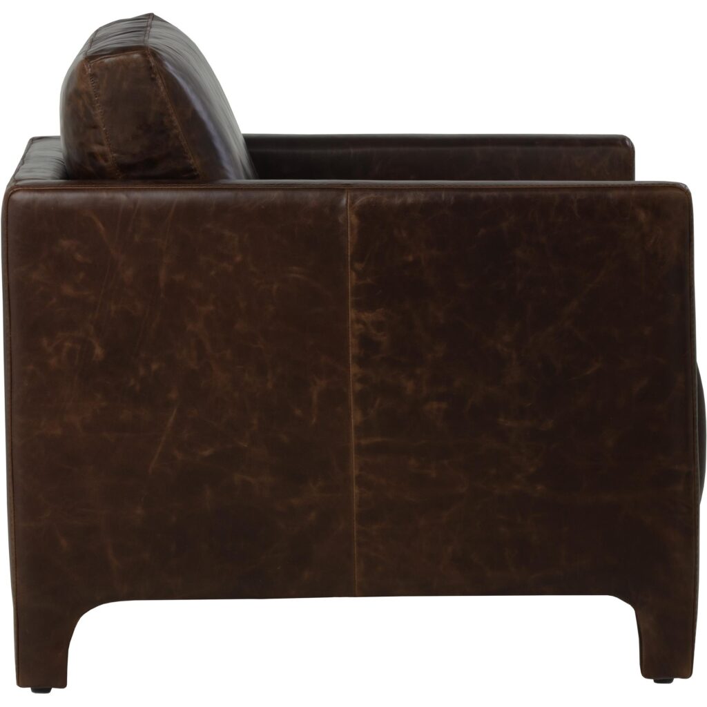 Rodney Lounge Chair - Chocolate Leather - Image 7