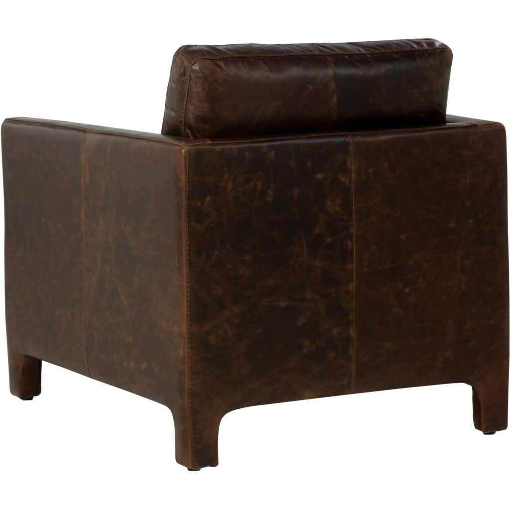 Rodney Lounge Chair - Chocolate Leather - Image 8