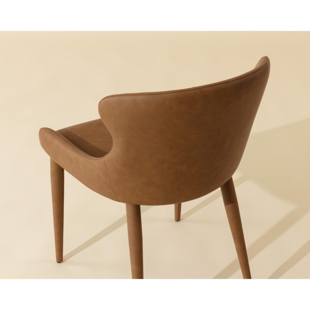 Evora Dining Chair - Milliken Cognac - Image 4