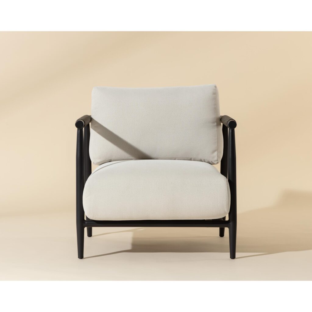 Muros Lounge Chair - Black - Palazzo Cream - Image 2