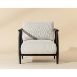 Muros Lounge Chair - Black - Palazzo Cream 112165 112165 MUROS LOUNGE CHAIR BLACK PALAZZO CREAM 1