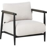Muros Lounge Chair - Black - Palazzo Cream 112165 112165 MUROS LOUNGE CHAIR BLACK PALAZZO CREAM 20