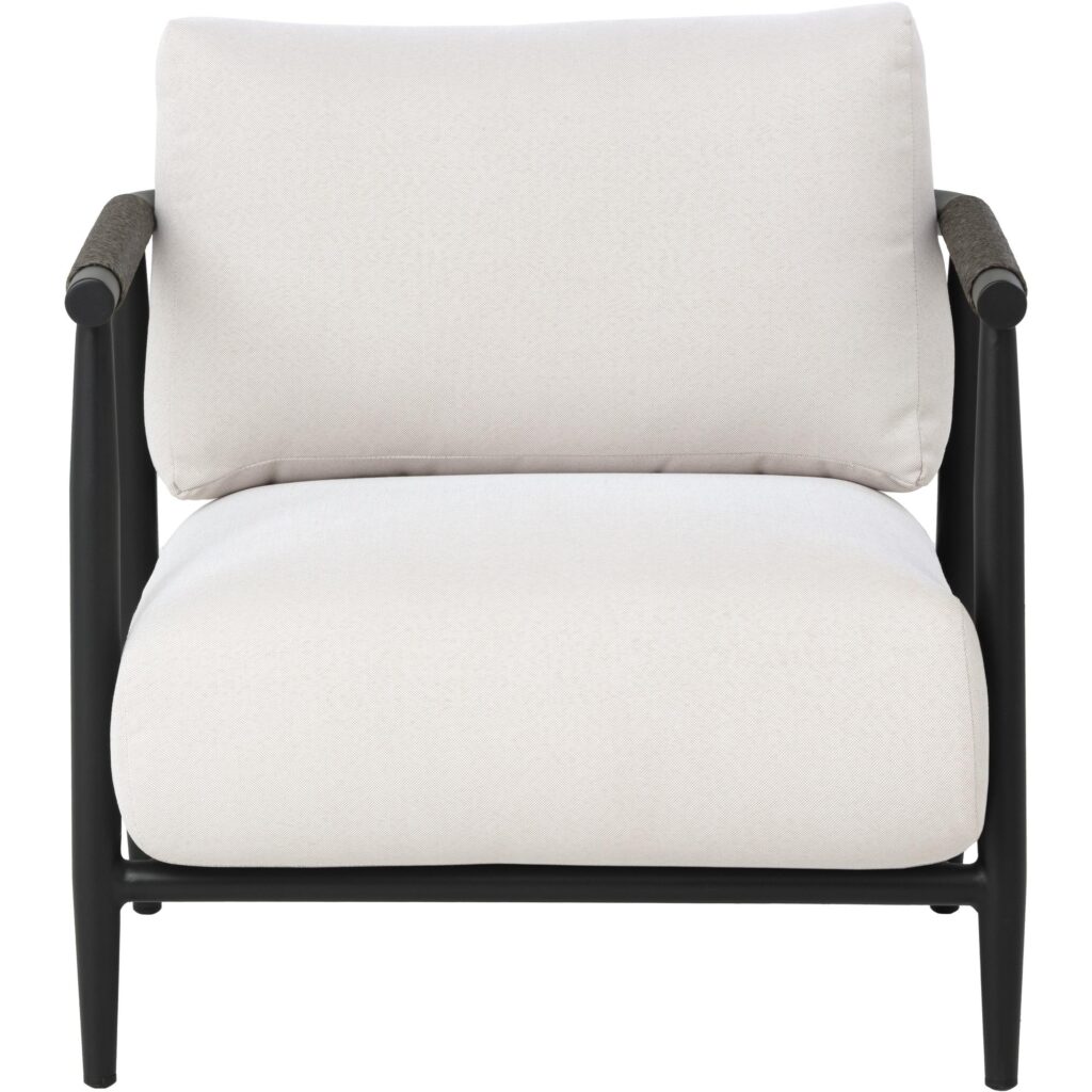 Muros Lounge Chair - Black - Palazzo Cream - Image 5