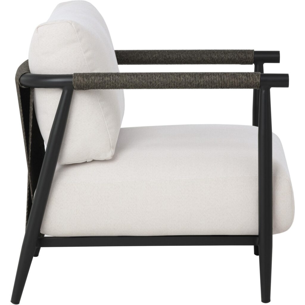 Muros Lounge Chair - Black - Palazzo Cream - Image 6
