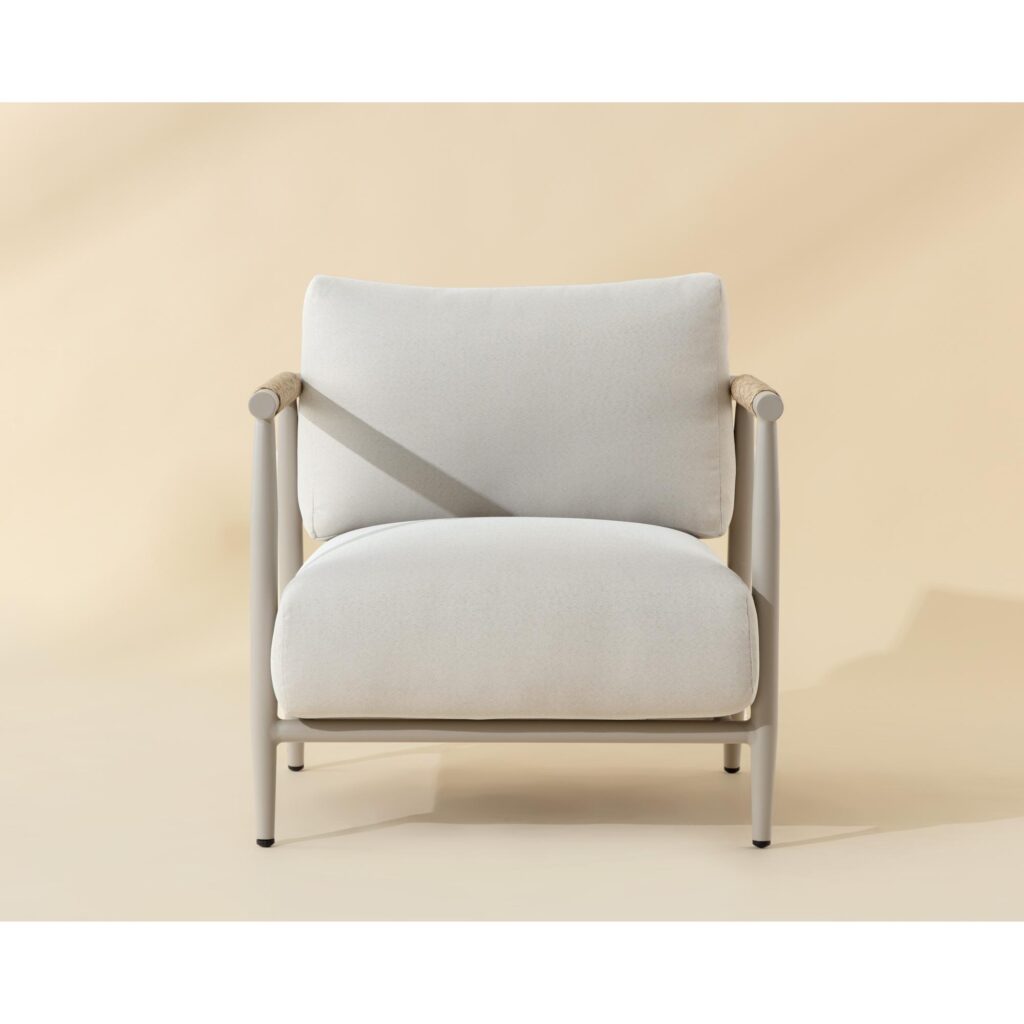 Muros Lounge Chair - Greige - Palazzo Cream - Image 2