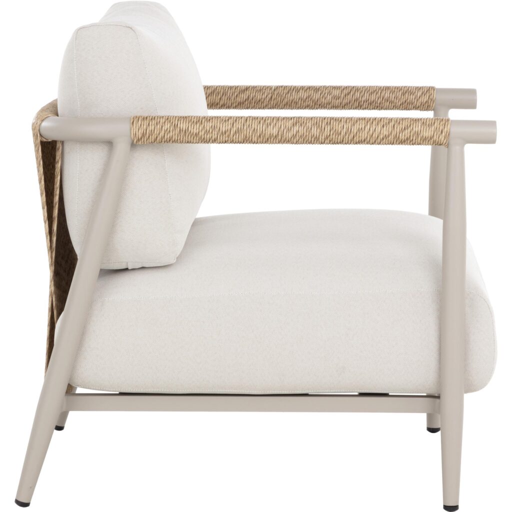 Muros Lounge Chair - Greige - Palazzo Cream - Image 7