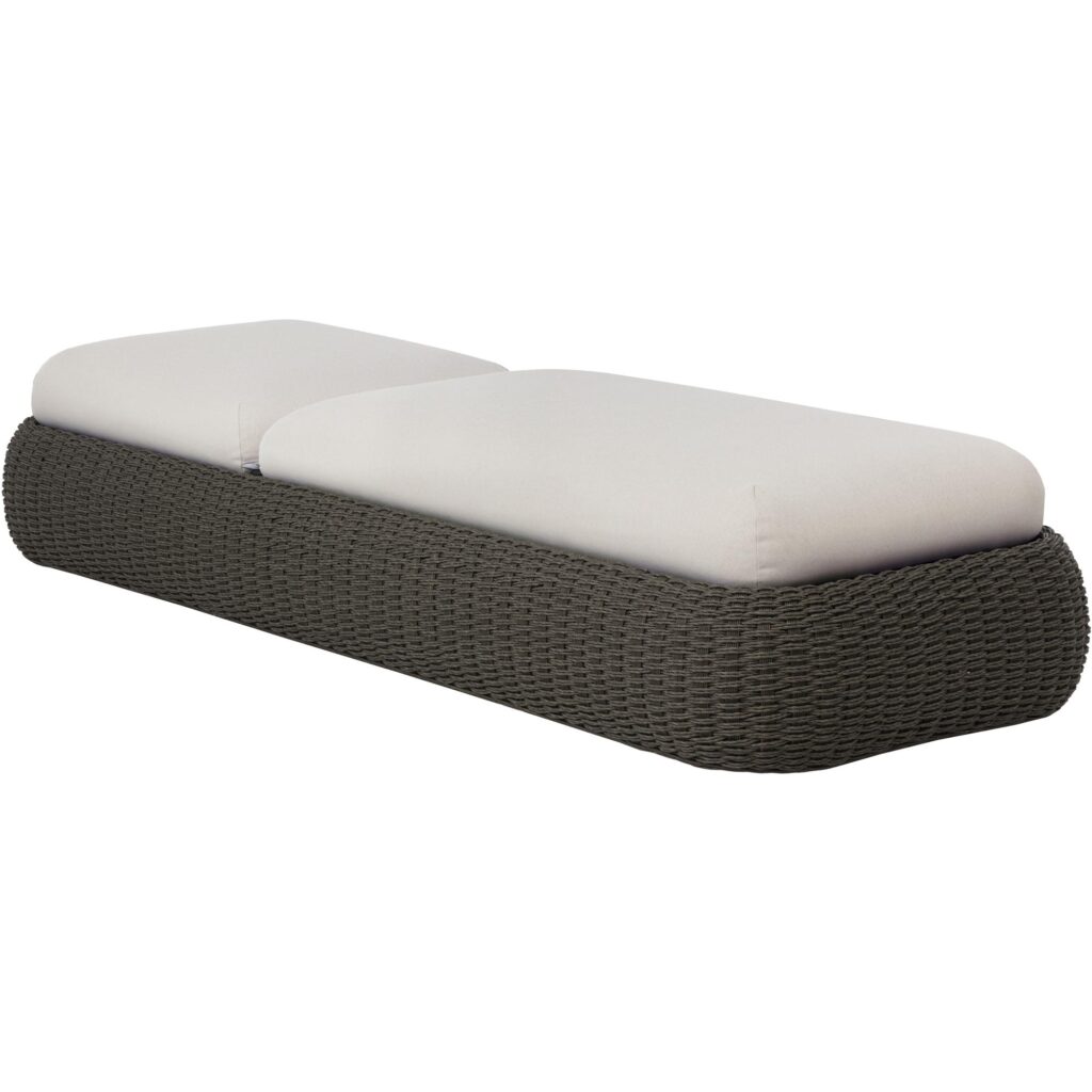 Barcelona Lounger - Grey - Palazzo Cream 112176 - Image 2