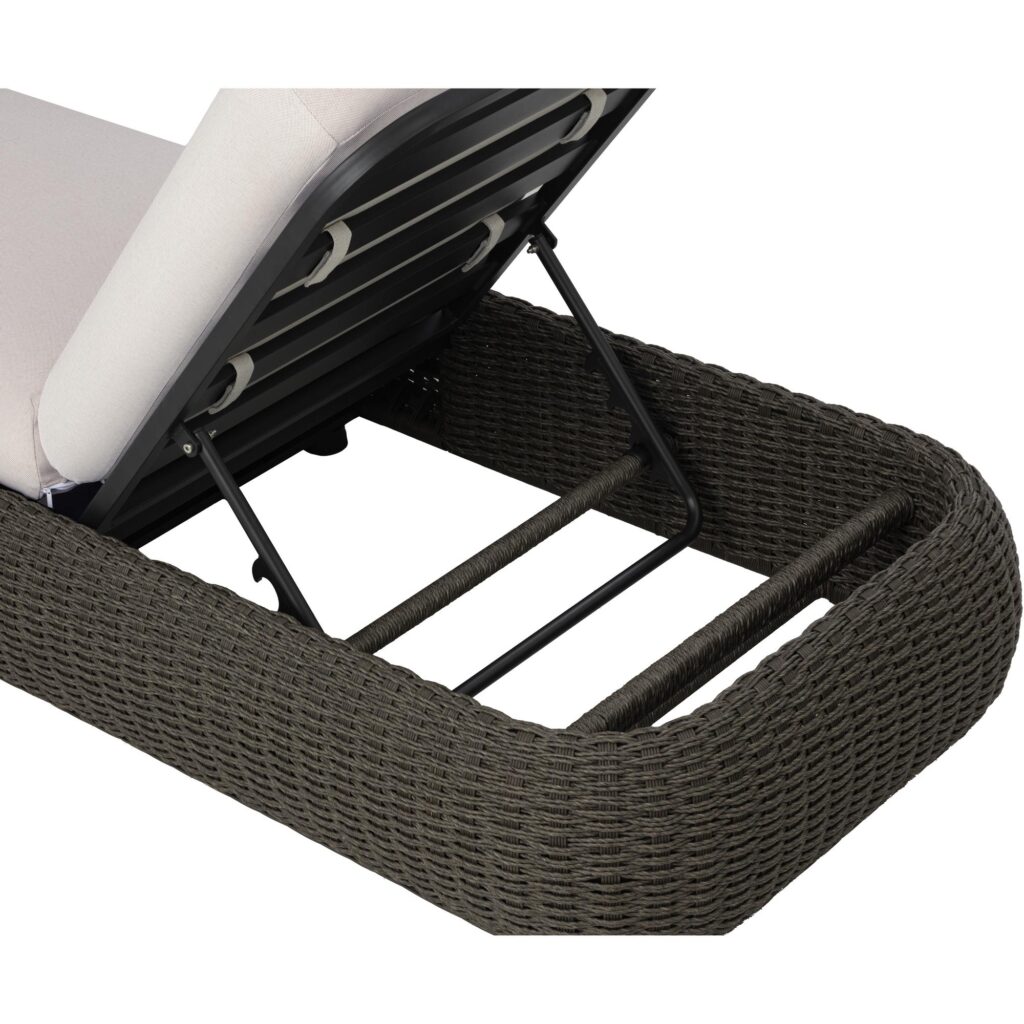 Barcelona Lounger - Grey - Palazzo Cream 112176 - Image 7