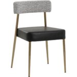 Ashwin Stackable Dining Chair - Bravo Black / Helios Check Black 112178 112178 ASHWIN STACKABLE DINING CHAIR BRAVO BLACK HELIOS CHECK BLACK 20