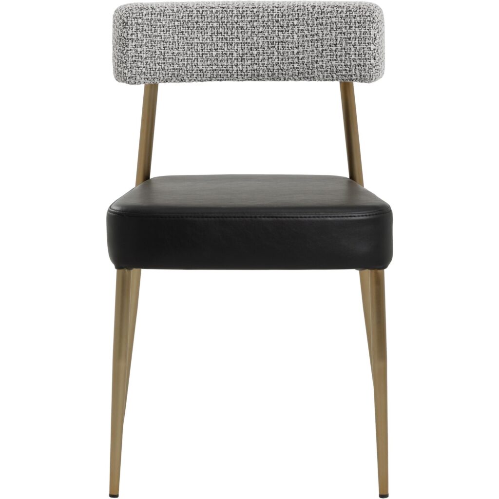 Ashwin Stackable Dining Chair - Bravo Black / Helios Check Black - Image 6