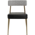 Ashwin Stackable Dining Chair - Bravo Black / Helios Check Black 112178 112178 ASHWIN STACKABLE DINING CHAIR BRAVO BLACK HELIOS CHECK BLACK 21