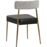Ashwin Stackable Dining Chair - Bravo Black / Helios Check Black 112178 112178 ASHWIN STACKABLE DINING CHAIR BRAVO BLACK HELIOS CHECK BLACK 23