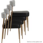 Ashwin Stackable Dining Chair - Bravo Black / Helios Check Black 112178 112178 ASHWIN STACKABLE DINING CHAIR BRAVO BLACK HELIOS CHECK BLACK 24