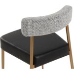 Ashwin Stackable Dining Chair - Bravo Black / Helios Check Black 112178 112178 ASHWIN STACKABLE DINING CHAIR BRAVO BLACK HELIOS CHECK BLACK 26