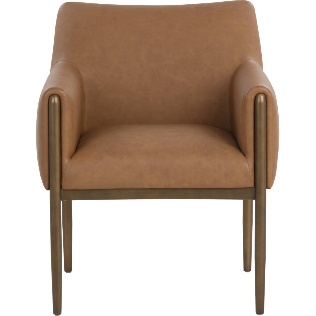 Olea Lounge Chair - Milliken Cognac - Image 5