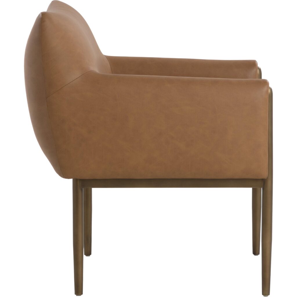 Olea Lounge Chair - Milliken Cognac - Image 6