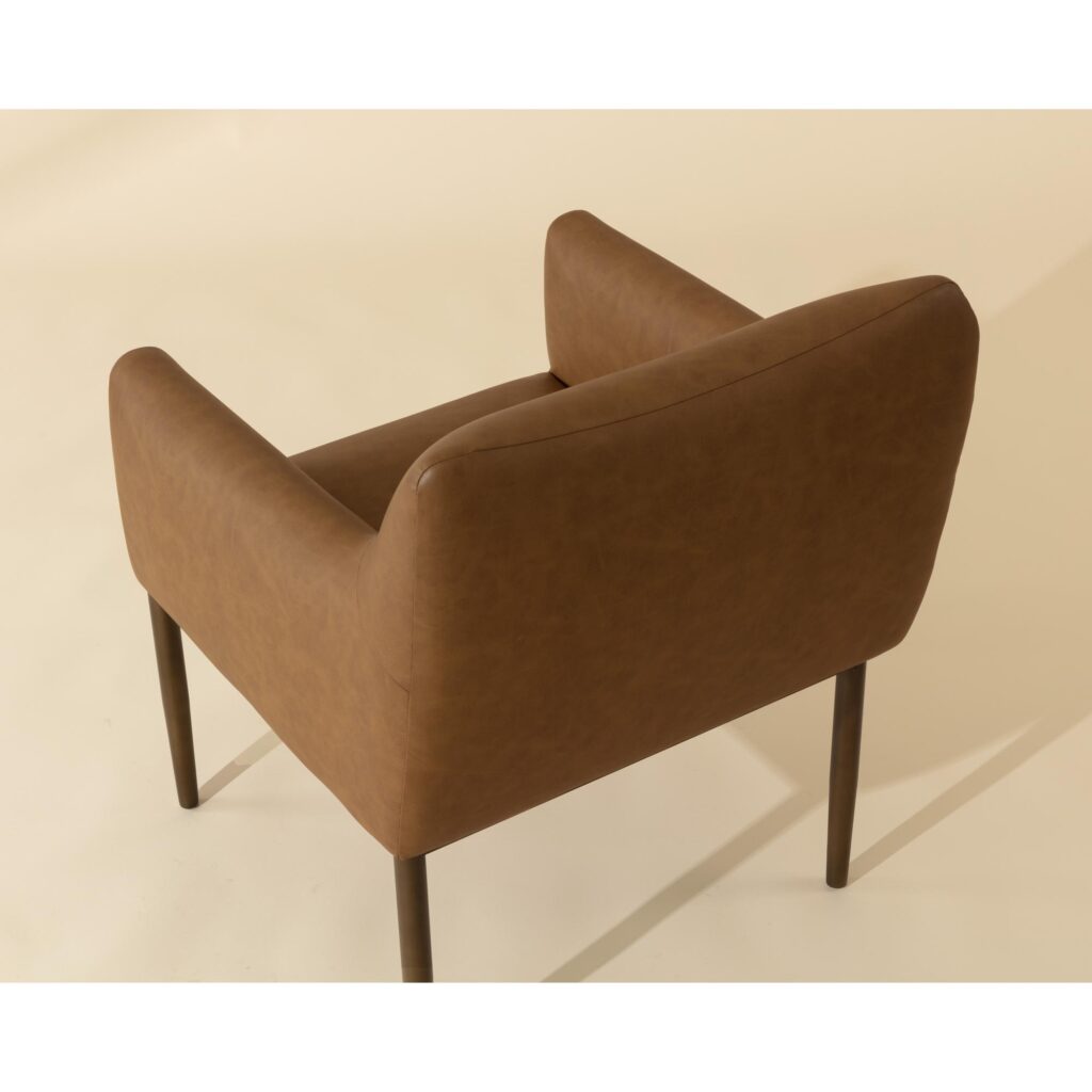 Olea Lounge Chair - Milliken Cognac - Image 3