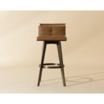 Arizona Swivel Barstool - Milliken Cognac 112206 112206 ARIZONA SWIVEL BARSTOOL MILLIKEN COGNAC 1