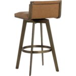 Arizona Swivel Barstool - Milliken Cognac 112206 112206 ARIZONA SWIVEL BARSTOOL MILLIKEN COGNAC 23