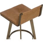 Arizona Swivel Barstool - Milliken Cognac 112206 112206 ARIZONA SWIVEL BARSTOOL MILLIKEN COGNAC 26
