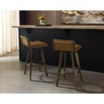 Arizona Swivel Barstool - Milliken Cognac 112206 112206 ARIZONA SWIVEL BARSTOOL MILLIKEN COGNAC 5