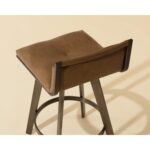 Arizona Swivel Counter Stool - Milliken Cognac 112207 112207 ARIZONA SWIVEL COUNTER STOOL MILLIKEN COGNAC 6