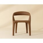 Atika Dining Armchair - Milliken Cognac 112212 112212 ATIKA DINING ARMCHAIR MILLIKEN COGNAC 1