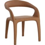 Atika Dining Armchair - Milliken Cognac 112212 112212 ATIKA DINING ARMCHAIR MILLIKEN COGNAC 20