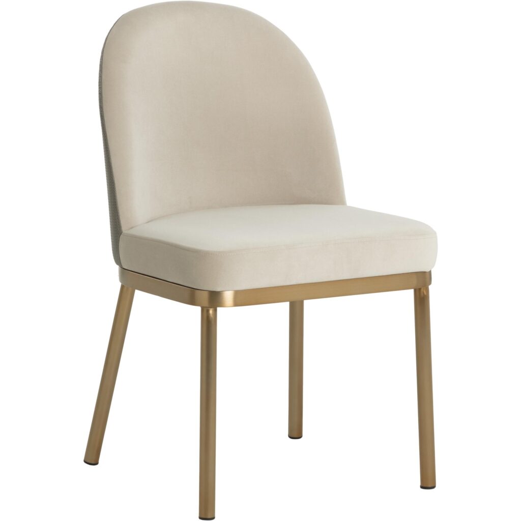 Lavania Dining Chair - Meg Taupe / Porcini Taupe - Image 4