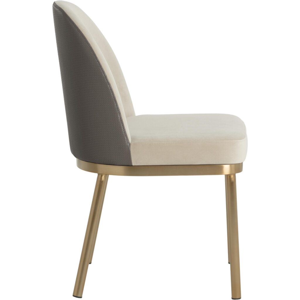 Lavania Dining Chair - Meg Taupe / Porcini Taupe - Image 6