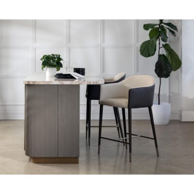 Kylin Counter Stool - Dillon Cream / Bravo Ash 112244 112244 KYLIN COUNTER STOOL DILLON CREAM BRAVO ASH 5